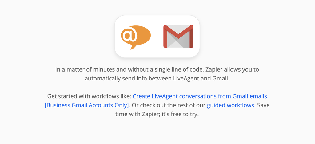 LiveAgent un Gmail integrācijas ar Zapier skaidrojums