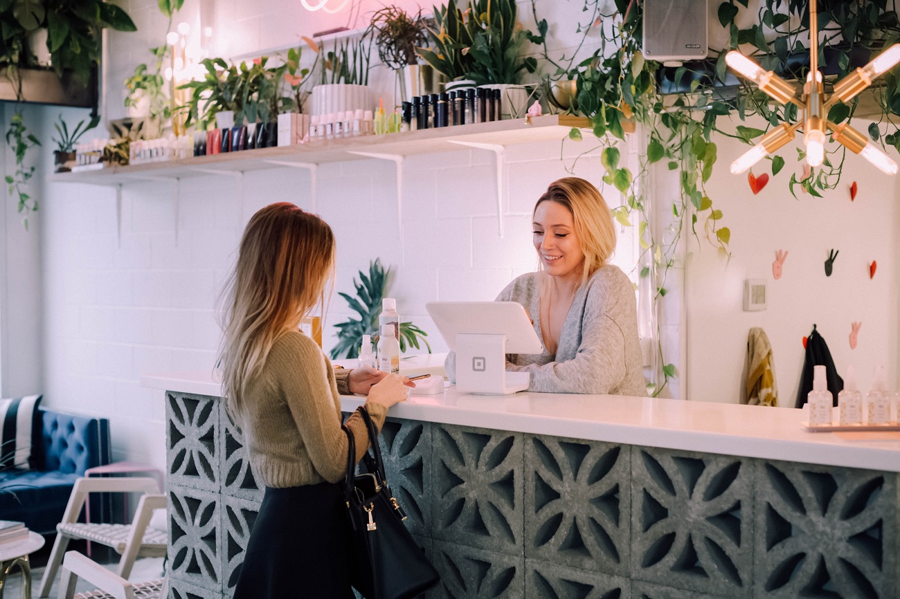 Customer at register