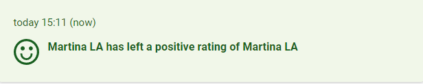 LiveAgent - agent recieved a rating