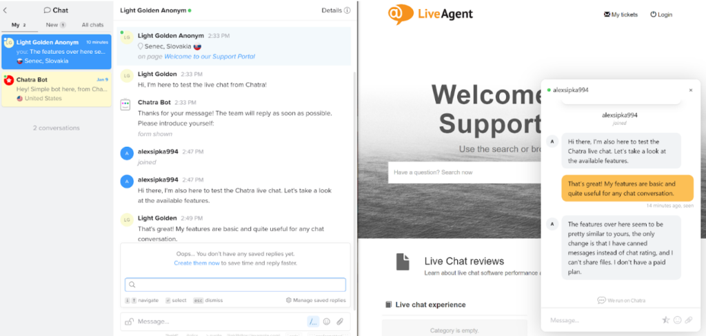 Chatra chat features